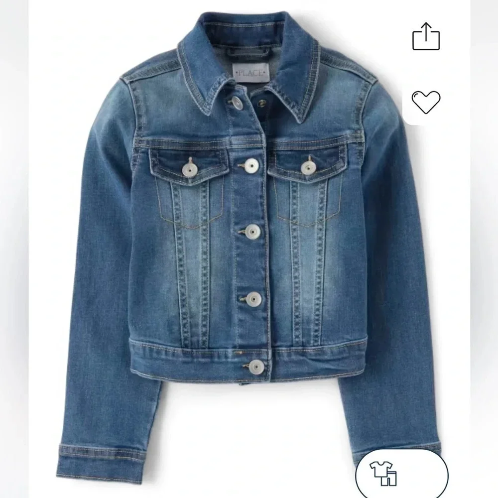 Children’s place Jean jacket size 14 blue denim
